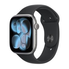 Apple Watch Series 11, 46 mm, Space Gray Aluminum Black Sport Band M/L
